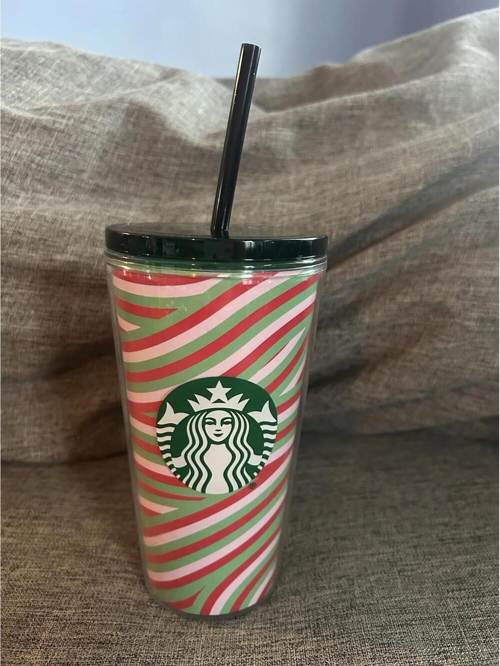 2024 Starbucks Merrier Together Double Wall Tumbler 16 Oz Cold Brew With Straw
